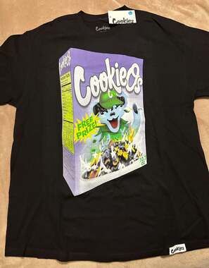 NWT Cookies SF x OTXBOYZ Breakfast Cereal Graphic T-Shirt - Black XL